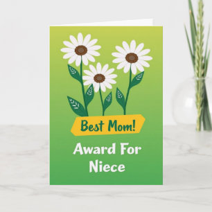 Cartão Gráfico de Flores para a Querida Mamãe