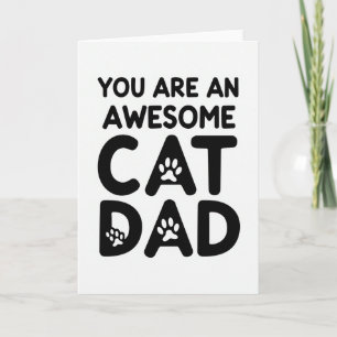 Cartão Gráfico de Pai de Gato Incrível
