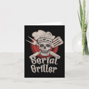 Cartão Gráfico de Piquenique do Griller Serial do churras