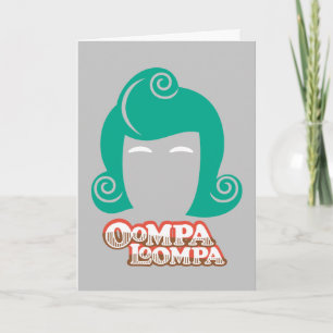 Cartão Gráfico do Cabelo Oompa Loompa
