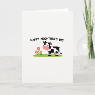 Cartão Gráfico do Dia das Mães Doce Vaca