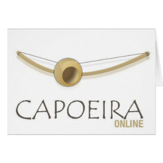 Cartão Gráfico em linha de Capoeira