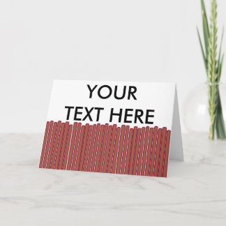 Cartão Gráfico engraçado personalizado da cerca da