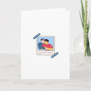 Cartão Gráfico Minimalista Unidos Fomos Melhores