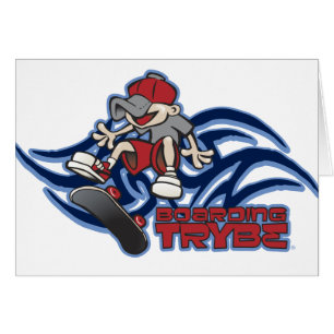 Cartão Gráfico Skateboarding de Kidflip