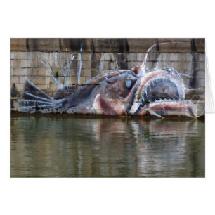 Cartão Grafite de Anglerfish Fantasy