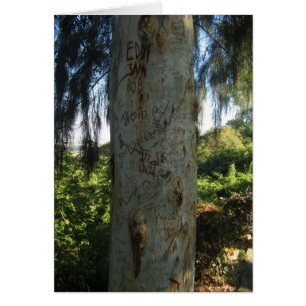 Cartão Grafite de árvore tailandês