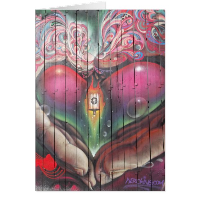 Cartão Grafite de Garagem de Rua (Frente)