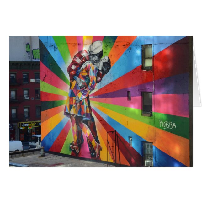 Cartão Grafite de Nova York (Frente Horizontal)