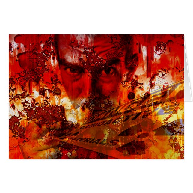 Cartão Grafite Vermelho (Frente Horizontal)