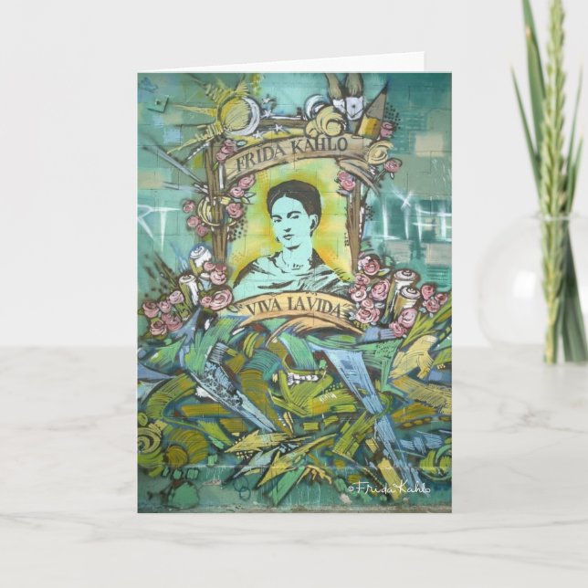 Cartão Grafites de Frida Kahlo (Frente)