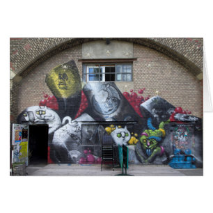 Cartão Grafites em Stadtbahnbogen, Wien Österreich