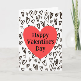 Cartão Grafitti Heart Valetine's Day