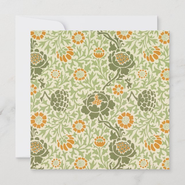 Cartão Grafton Pattern (por William Morris) (Frente)