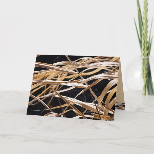 Cartão Gramas secadas (Frente)