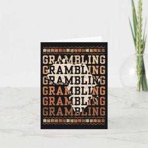 Cartão Grambling Hbcu Com Africano Alumni Negro Histórico