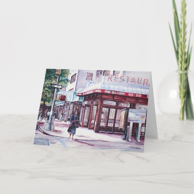 Cartão Gramercy Coffee Corner Greeting Card (Frente)