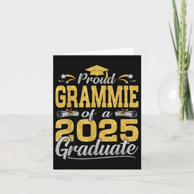 Cartão Grammie Orgulhosa De Graduação De Formando 2025 A (Frente)