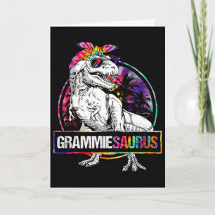 Cartão Grammiesaurus Dinossauro Grammie Saurus Gravata Co