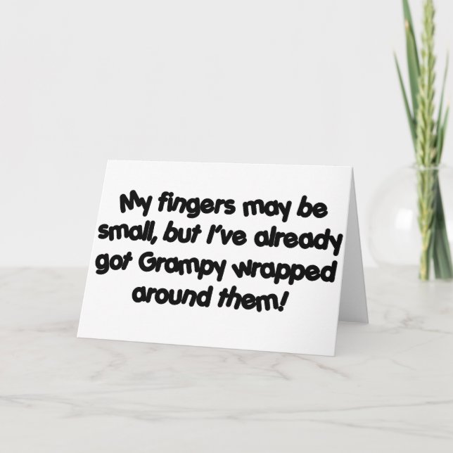 Cartão Grampy envolvido (Frente)