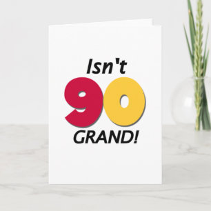 Cartão Grand 90th Birthday