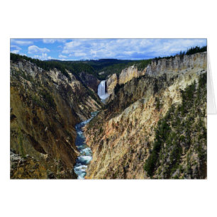 Cartão Grand Canyon do Rio Yellowstone