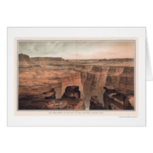 Cartão Grand Canyon no pé de Toroweap 1882
