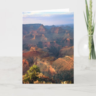Cartão Grand Canyon no por do sol