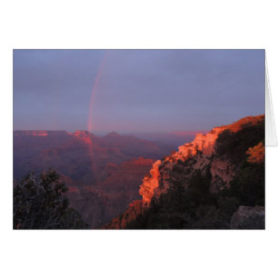 Cartão Grand Canyon Sunset Rainbow