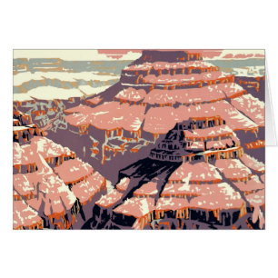 Cartão Grand Canyon Western Graphic Art American