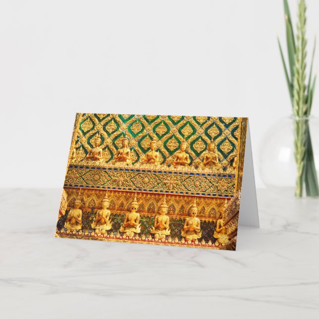 Cartão Grand Palace Em Bangkok, Tailândia (Frente)