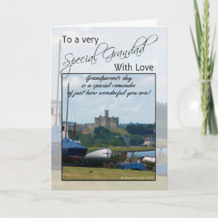 Cartão Grandad, Grandparents Day Card - Warkworth Castle