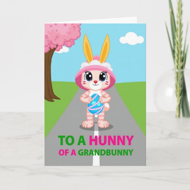 Cartão Grandbunny Springtime Egg Card (Frente)