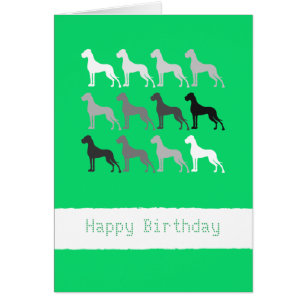 Cartão Grande aniversário de dinamarqueses
