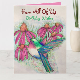 Cartão Grande Aniversário De Todos Nós Bonito Doce