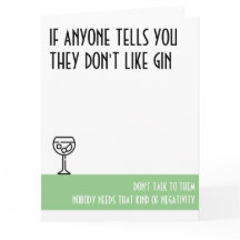 Grande aniversário verde de Gin Lover