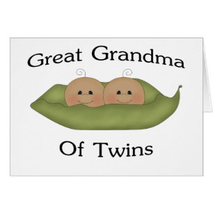 Cartão Grande avó do gêmeo