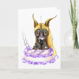 Cartão Grande Bolo De Aniversário Da Dane Fawn