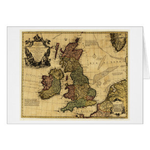 Cartão Grande BritainPanoramic MapGreat Grâ Bretanha