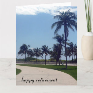 Cartão grande caminho de retirada de palma