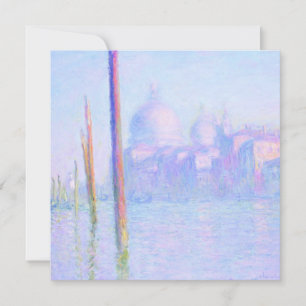 Cartão Grande Canal em Veneza (por Claude Monet)