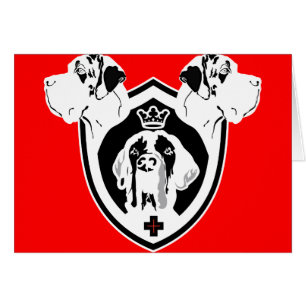 Cartão Grande Dane Crest