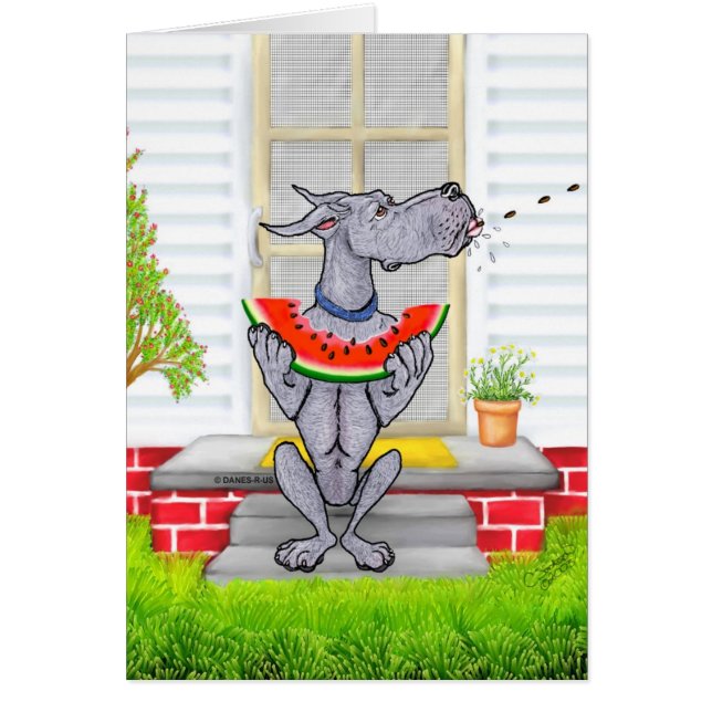 Cartão Grande Dane SPIT Azul (Frente)