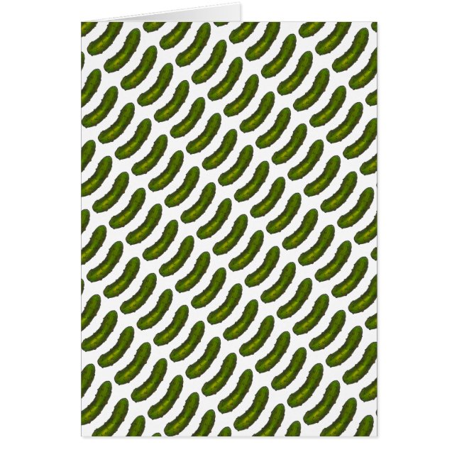 Cartão Grande Dill (Deal) Impressão de picles verde-coagu (Frente)