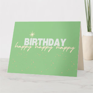 Cartão Grande Feliz Aniversário! Placa de saudação 8,5x 1