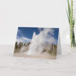 Cartão Grande Geyser Folheto de Saudação