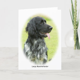 Cartão Grande Munsterlander 9W020D-065 oval