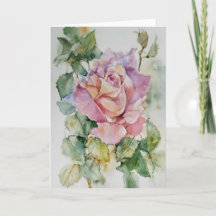 Grande Rosa em Aquarelas