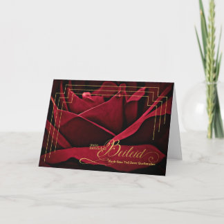 Cartão Grande simpatia pela perda da avó Crimson Rosa