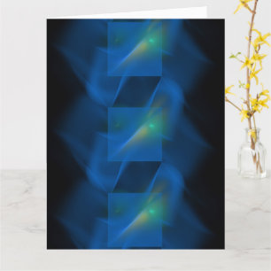 Cartão Grande Trumpetes de Anjos em Branco